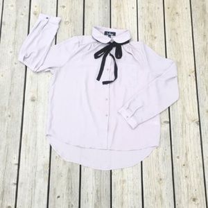 Lulu’s Tie-Neck Button Down